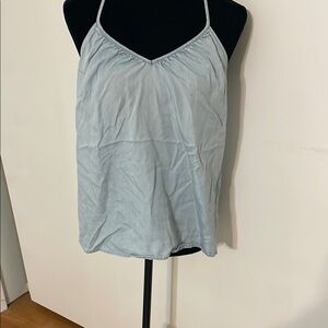 Loft  Women's Spaghetti Strap Chambray Top